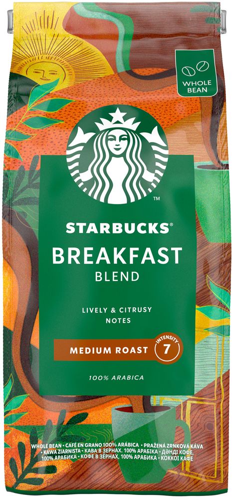 Starbucks Breakfast Blend, zrnková káva 450 g